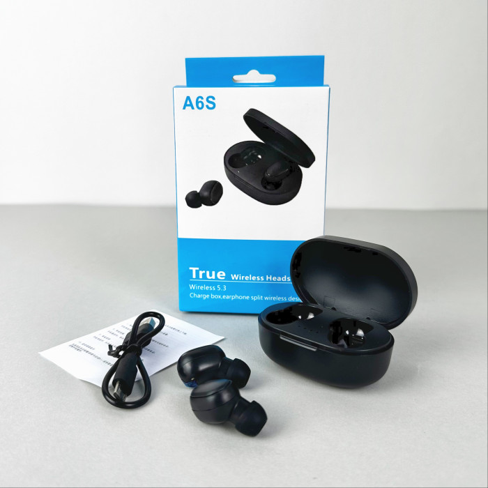 Беспроводные наушники A6S series, EarBuds (Черный)