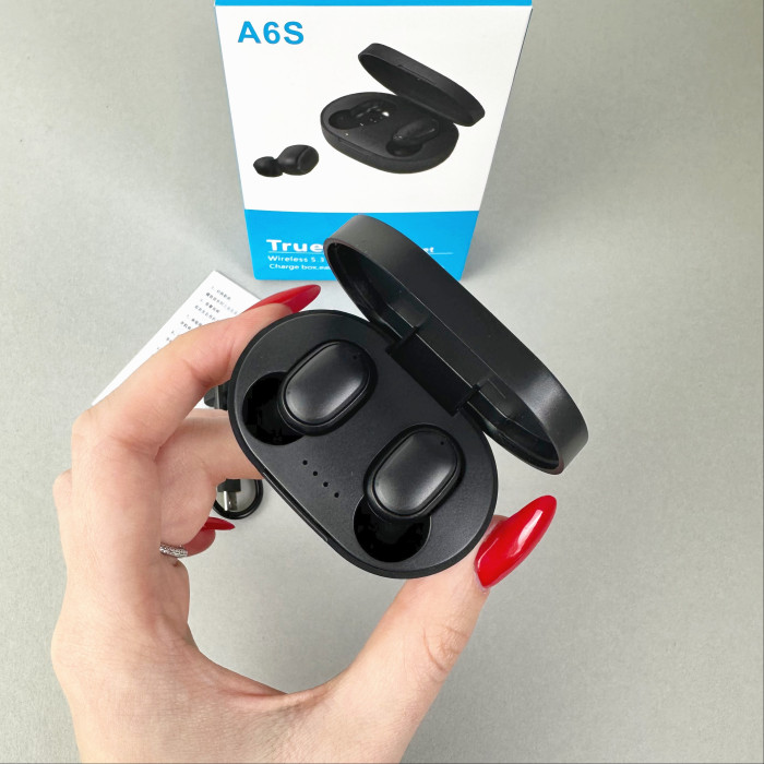 Беспроводные наушники A6S series, EarBuds (Черный)