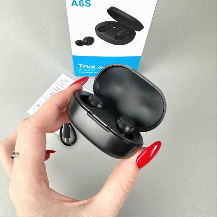 Беспроводные наушники A6S series, EarBuds (Черный)