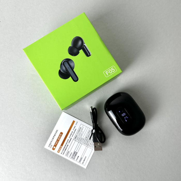Беспроводные наушники F05 series, EarBuds (Черный)
