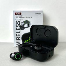 Бездротові навушники YD03 series, EarBuds, Smart Case (Чорний) 